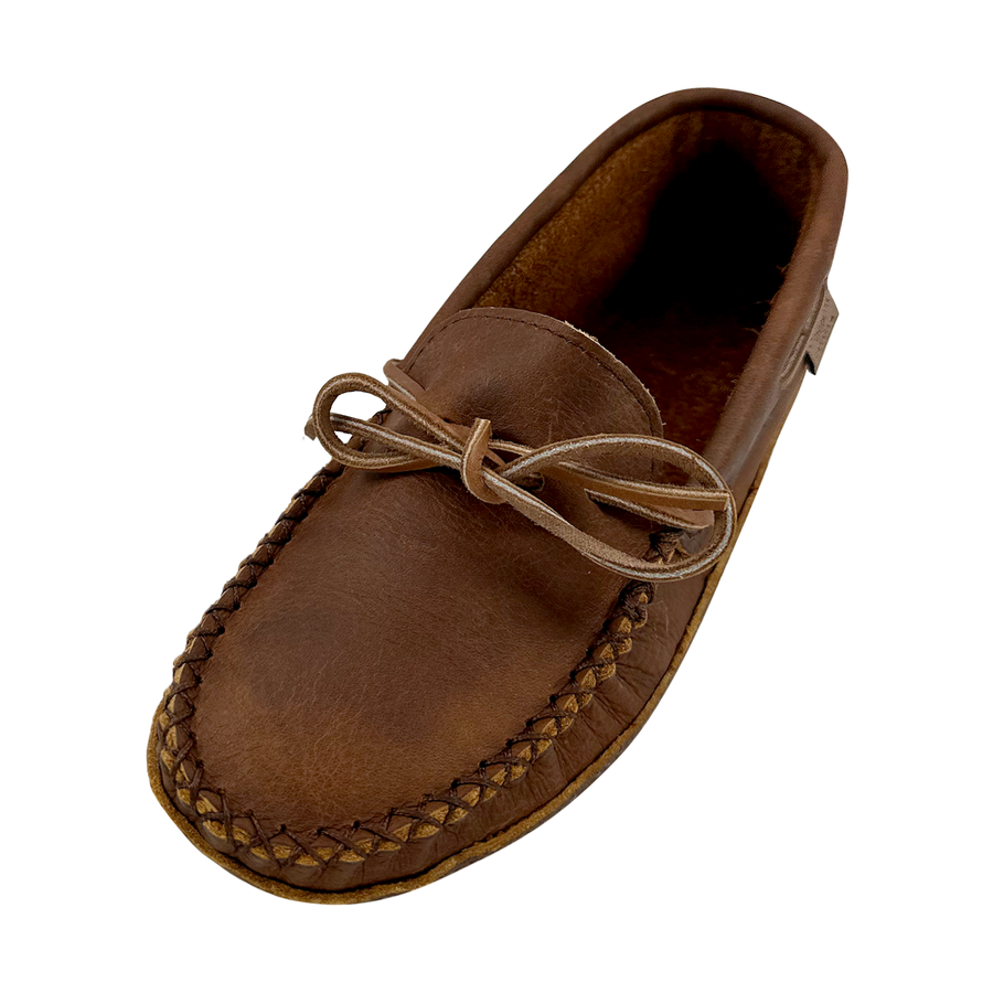 Men's Soft Sole Wide Width Leather Moccasins