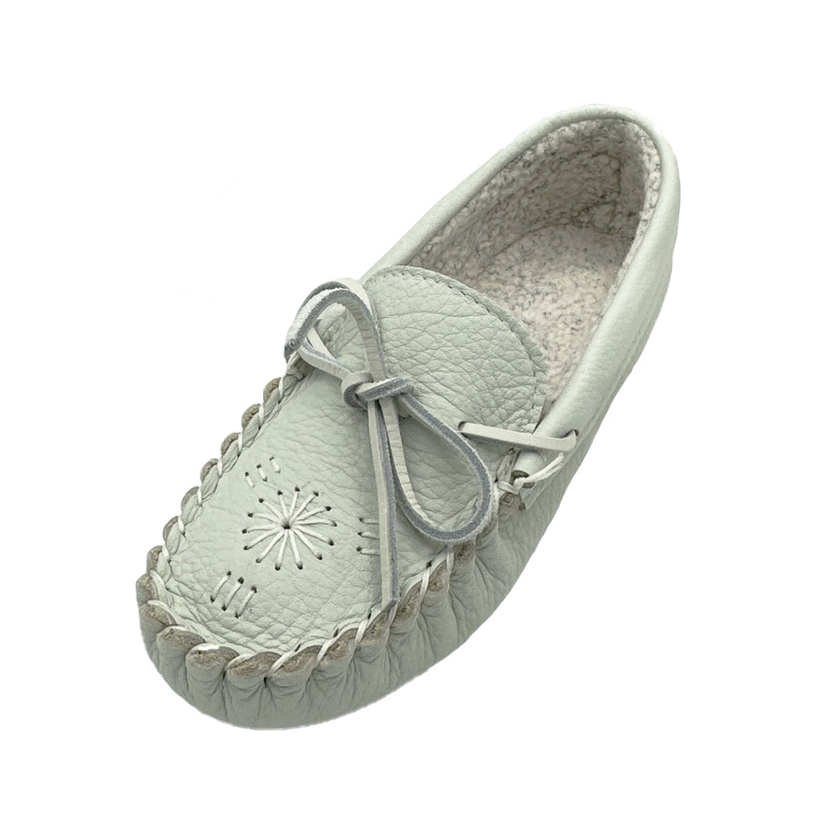 Women's Berber Lined Leather Moccasins (Final Clearance - Size 9 & 10 ONLY)