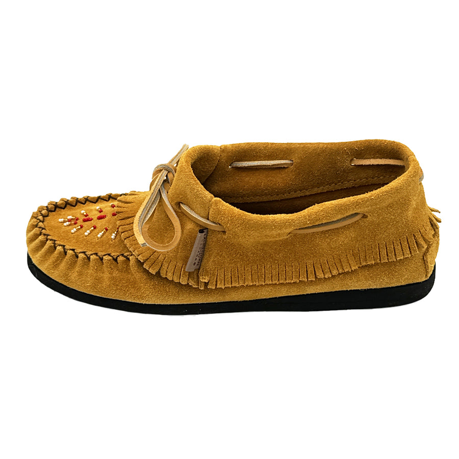 Women's Fringed Beaded Papoose Moccasin Shoes (Limited Edition)