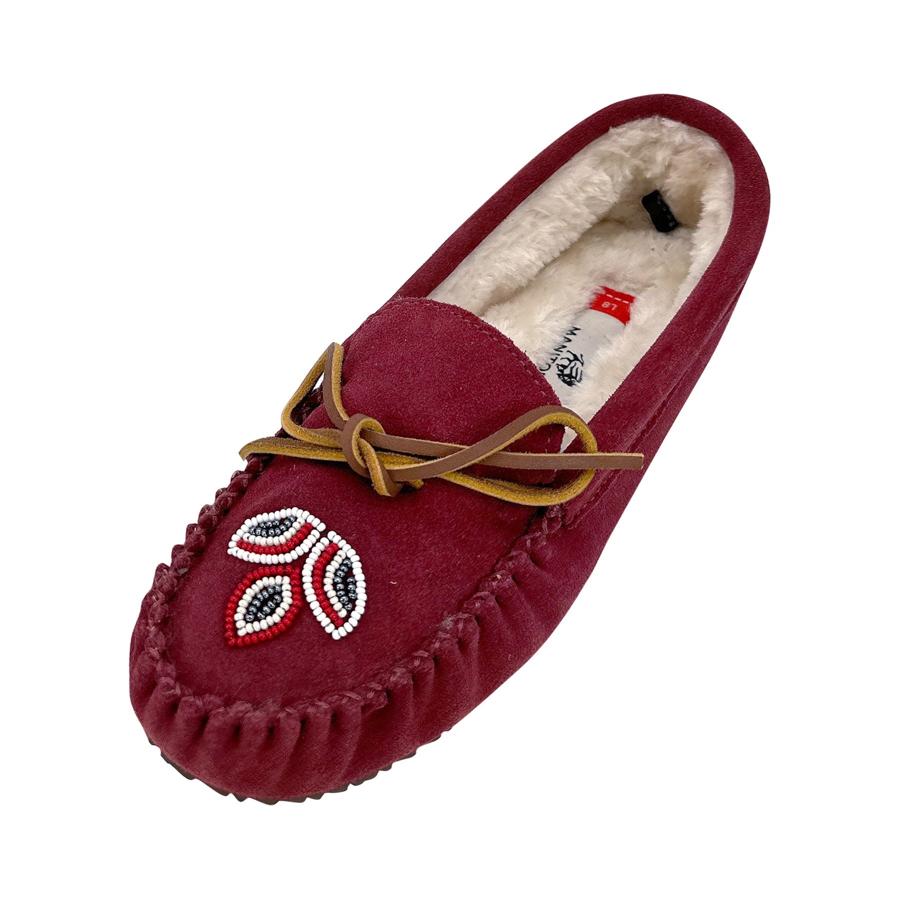 Women's Beaded Kayak Cozy Rubber Sole Moccasins by Manitobah