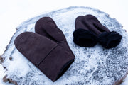 Men's & Women's Brown Sheepskin Mittens