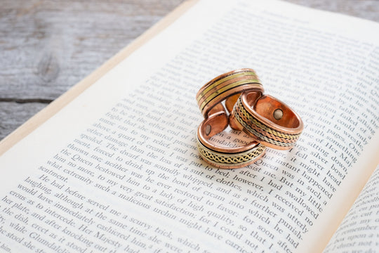 bare. copper. Magnetic Rings