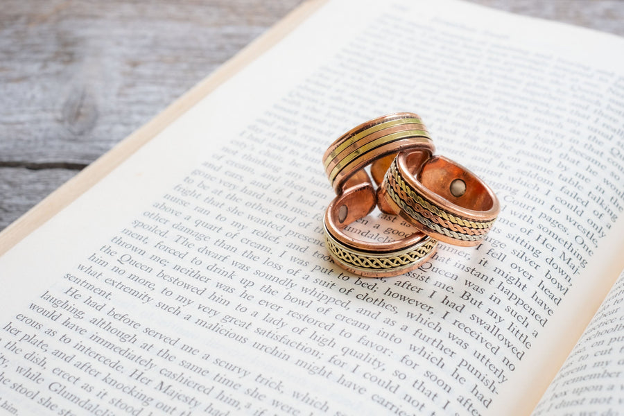 bare. copper. Magnetic Rings