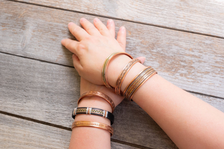 bare. copper. Magnetic Bracelets