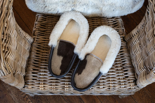 Men's Sealskin Vamp Sheepskin Slippers (Limited Edition)
