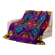 Indigenous Art Sherpa Throw Blanket