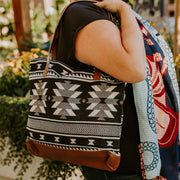 Indigenous Art Woven Tote Bag