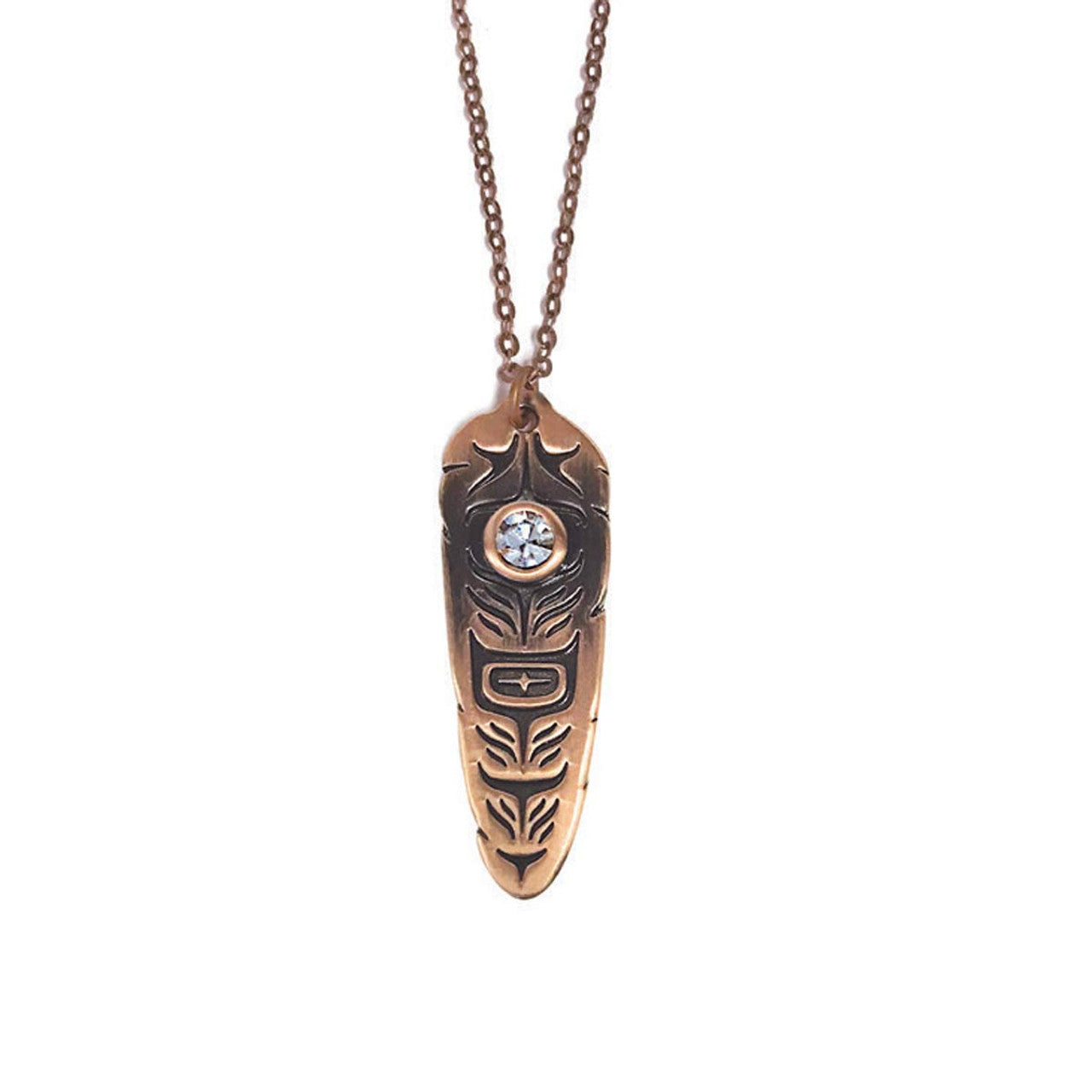 Indigenous Aboriginal Sacred Feather Necklace by Native Northwest