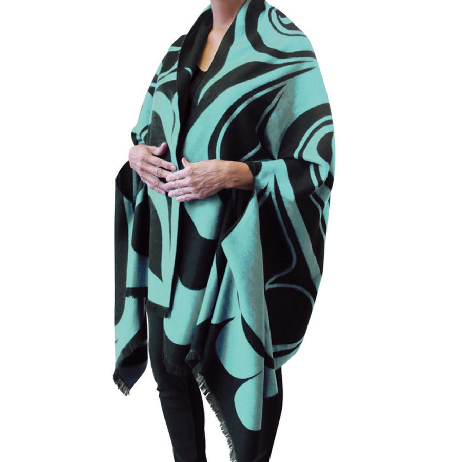 Indigenous Art Reversible Fashion Cape