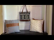 Indigenous Art Woven Tote Bag