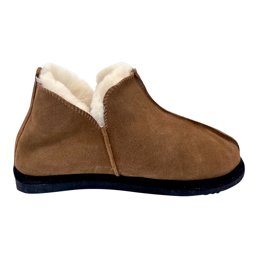 Hard Sole Ankle Sheepskin Slippers