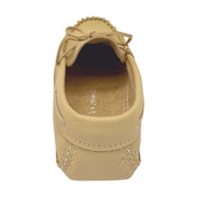 Men's Wide Cream Leather Moccasins (Final Clearance 8 to 12 ONLY)