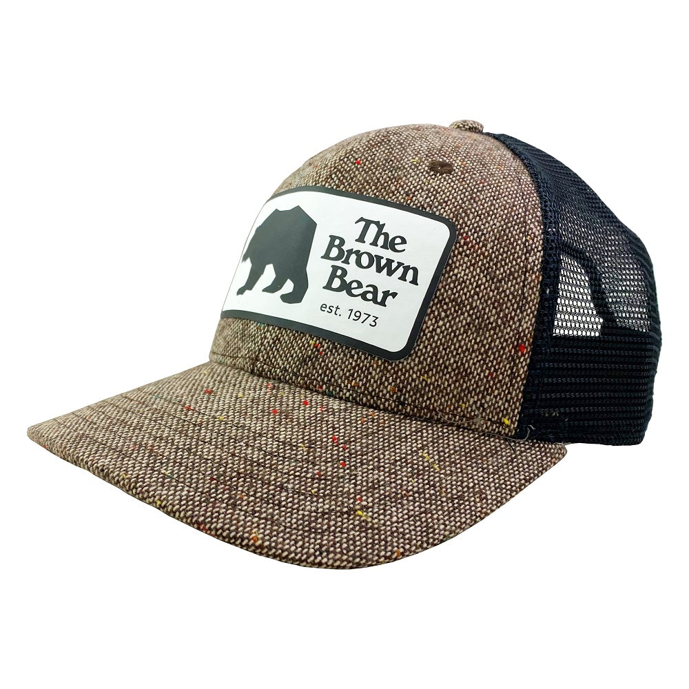 Heritage Pride Scenic Bear Engraved Leather Patch Trucker Hat - Adjustable Mesh Back Snapback For Men - View #5