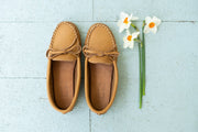 Women's Crepe Sole Moose Hide Leather Moccasins