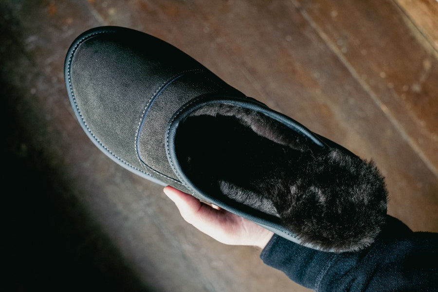 Men's Sheepskin Slip-On Mule Slippers