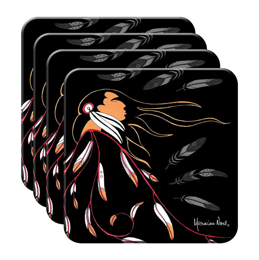 Maxine Noel Native American Art Hard Coaster