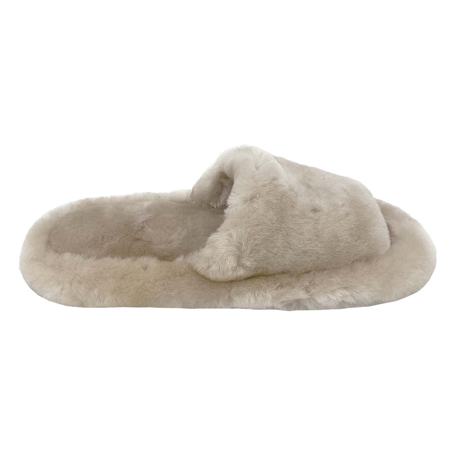 Women's Genuine Sheepskin Slip-On Sandal Slippers