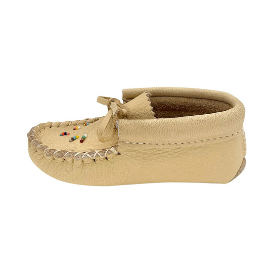 Children's Moose Hide Beaded Moccasins