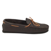 Men's Rubber Sole Buffalo Leather Moccasins