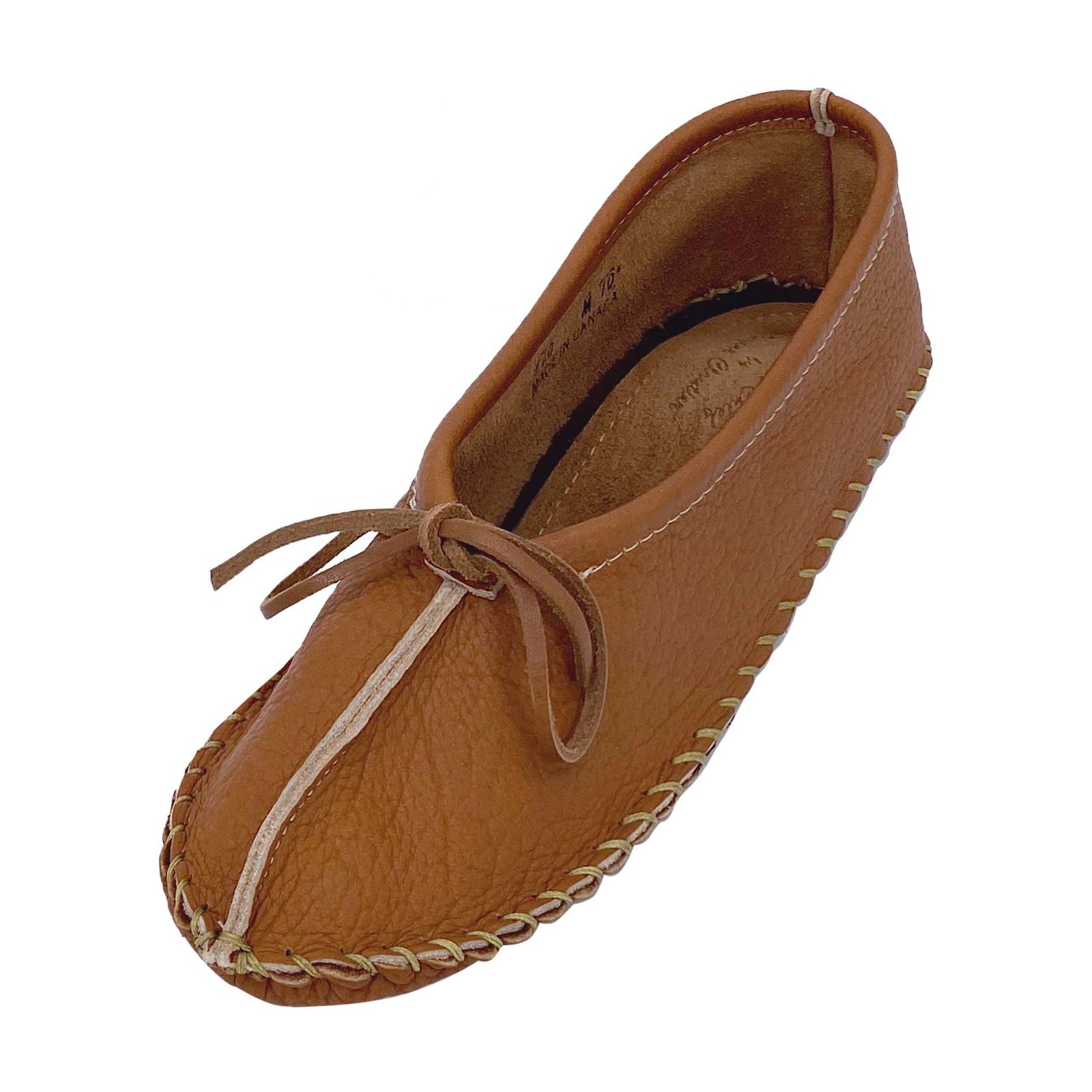 Deerskin Lined Softsole Buffalo Hide Moccasin