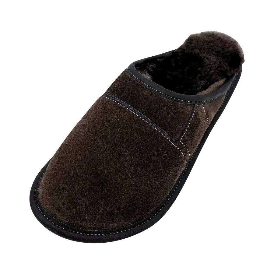 Men's Sheepskin Slip-On Mule Slippers