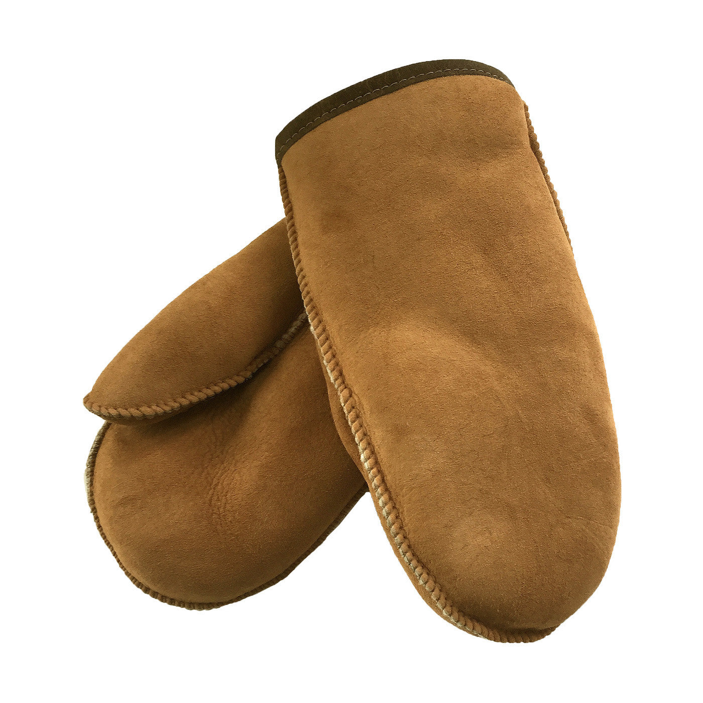 Best Quality Men's Brown Real Sheepskin Insulated Winter Mittens
