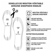 Men's & Women's Multi-Size Sheepskin Insoles