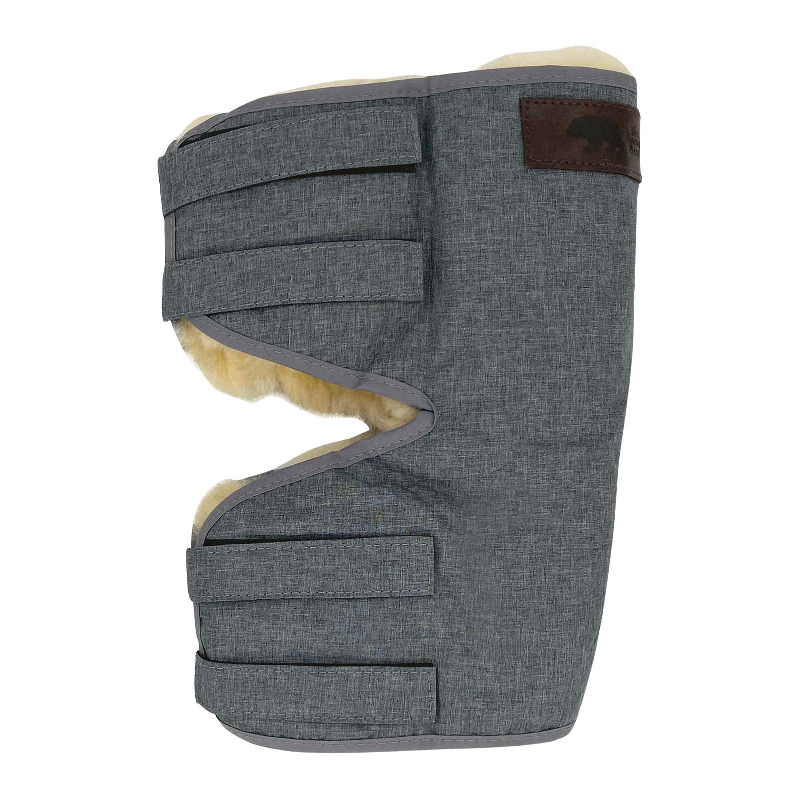 Comfortable Soft Natural Medical Merino Sheepskin Knee Warmer LeatherMoccasins