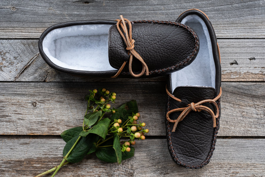 tracee metallic leather moccasin