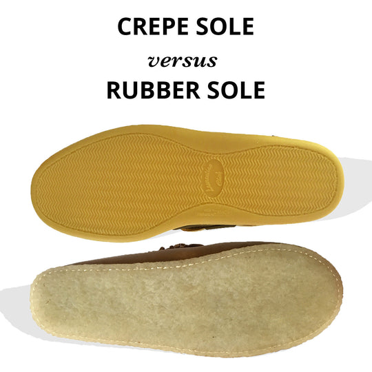 Moccasins Shoes - Crepe Vs. Rubber Sole