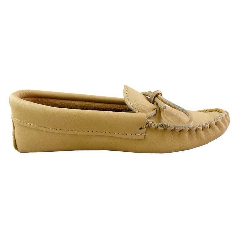 Womens Handmade Genuine Moose Hide Leather Soft-Sole Moccasin Slippers ...
