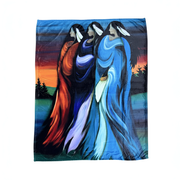 Indigenous Art Throw Blanket