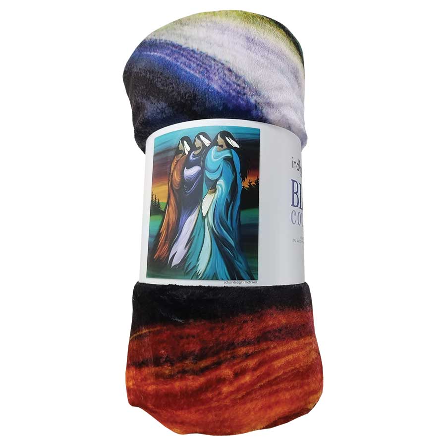 Indigenous Art Throw Blanket