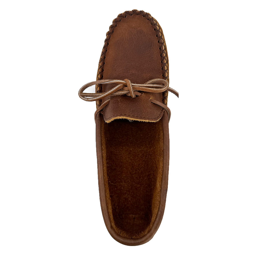Men's Soft Sole Wide Width Leather Moccasins