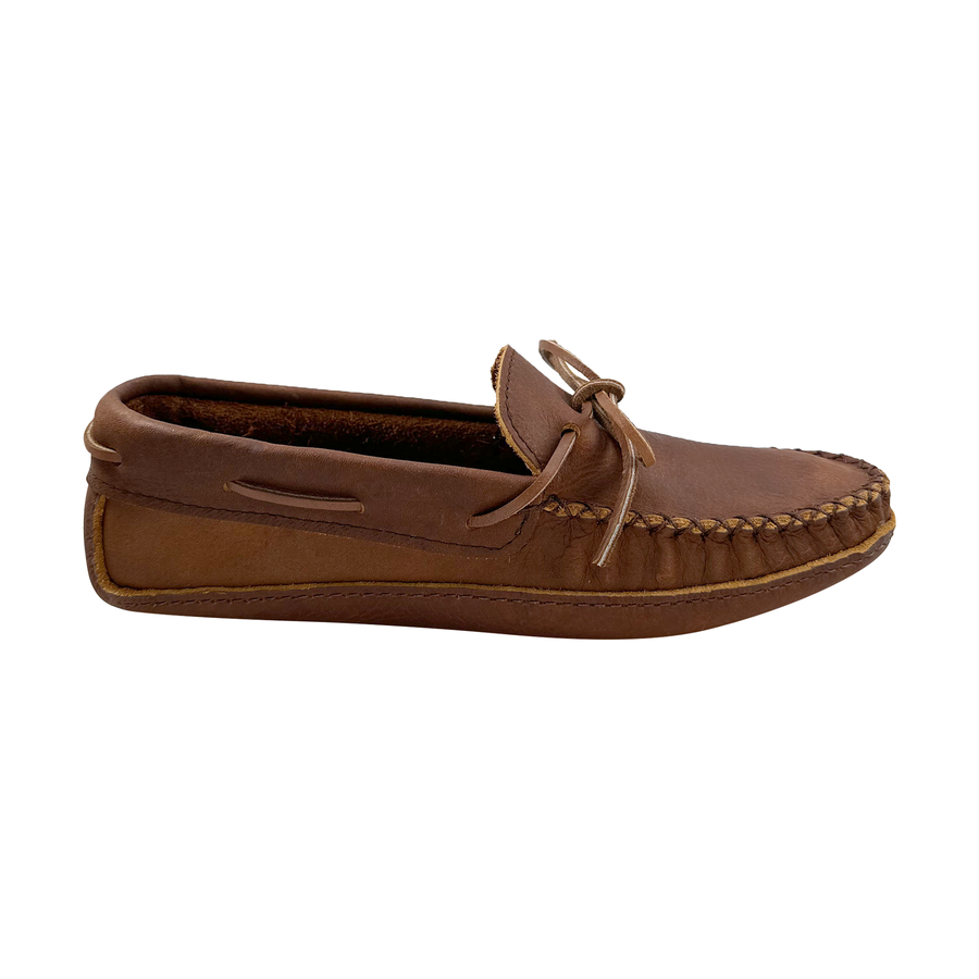 Men's Soft Sole Wide Width Leather Moccasins