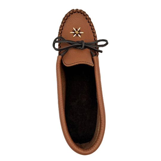 Women's Beaded Elk Hide Moccasin Shoes
