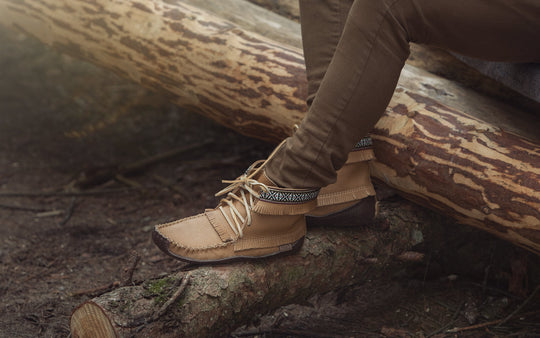 Men's Cork Earthing Ankle Moccasin Boots