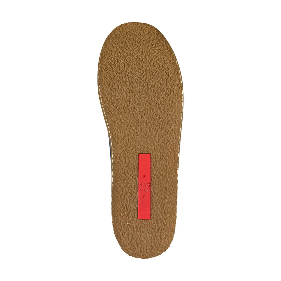 Women's Crepe Sole Blue Suede Moccasins