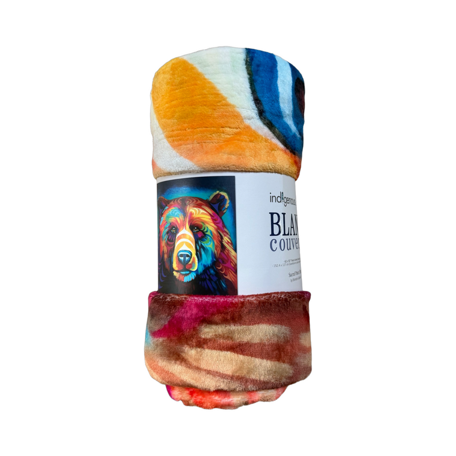 Indigenous Art Throw Blanket