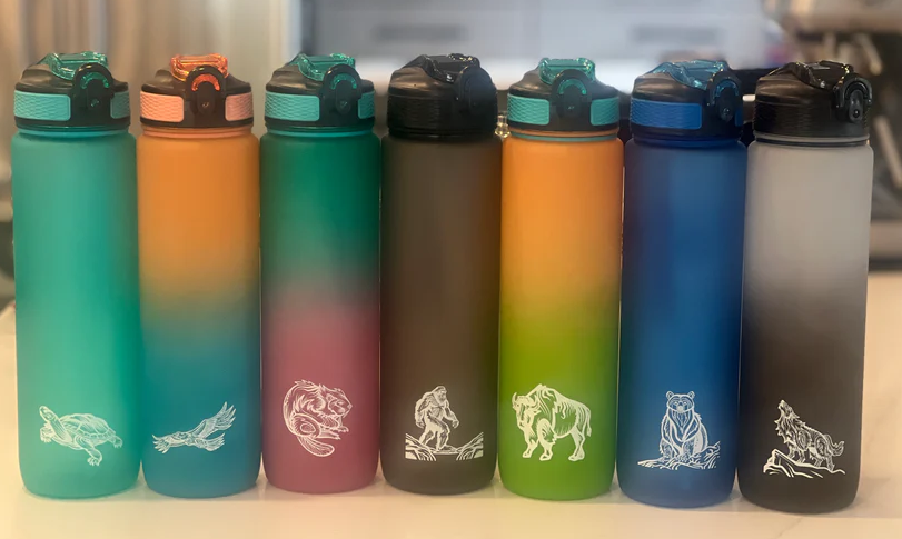 7 Sacred Teaching Water Bottles