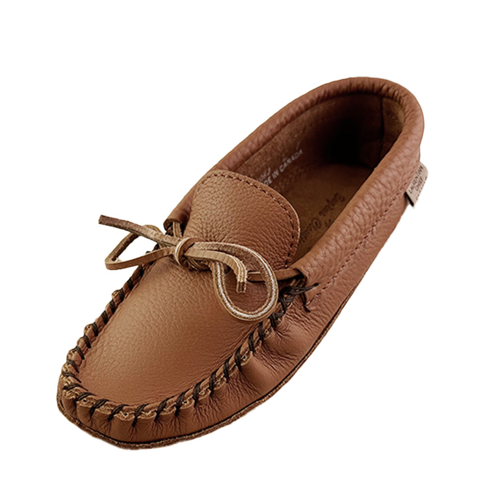 Womens Soft Sole Brown Leather Laurentian Chief Moccasins â Leather-Moccasins