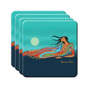 Maxine Noel Native American Art Hard Coaster