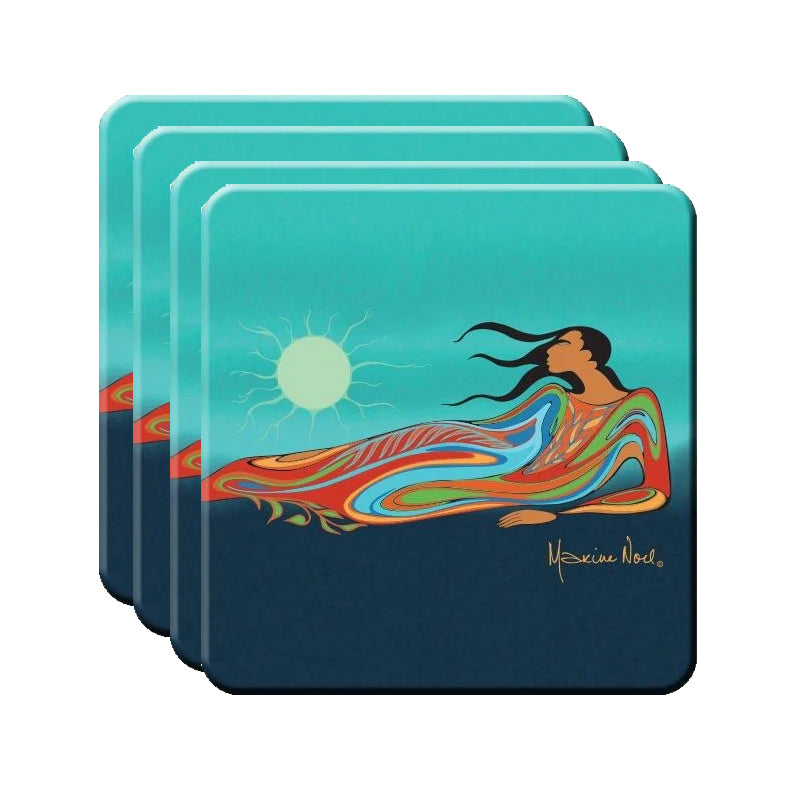 Maxine Noel Native American Art Hard Coaster