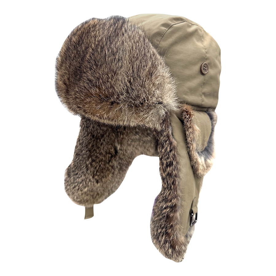 Aviator Style Rabbit Fur Hat