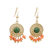 Natural Semi-Precious Gemstone Drop Earrings