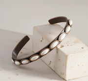 Antique Small Cuff Stone Bracelet