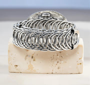 Antique Bronze Turquoise Stone Adjustable Bracelet