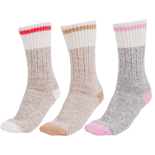 Women's Heavy Crew Wool Work Socks (Pack of 3)