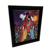 Clearance Indigenous Art Framed Canvas