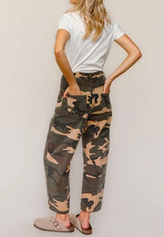 Women's Camo Relaxed Fit Boyfriend Jeans